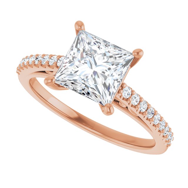 Square Engagement Ring Mounting