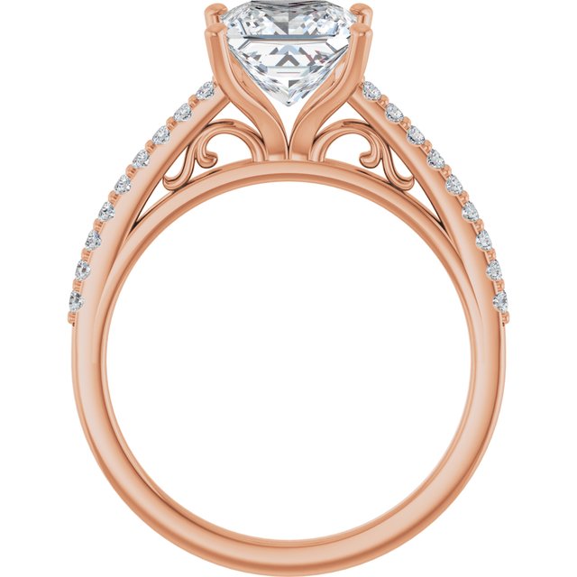 Square Engagement Ring Mounting