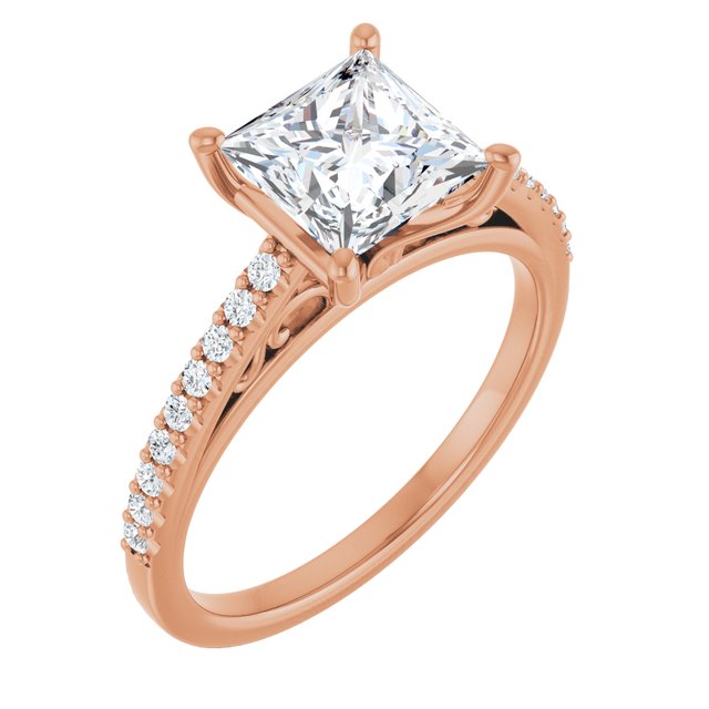 Square Engagement Ring Mounting