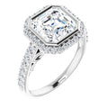 Asscher Engagement Ring Mounting