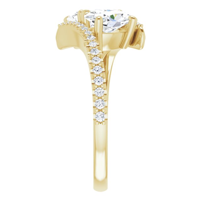 Oval Engagement Ring Mounting