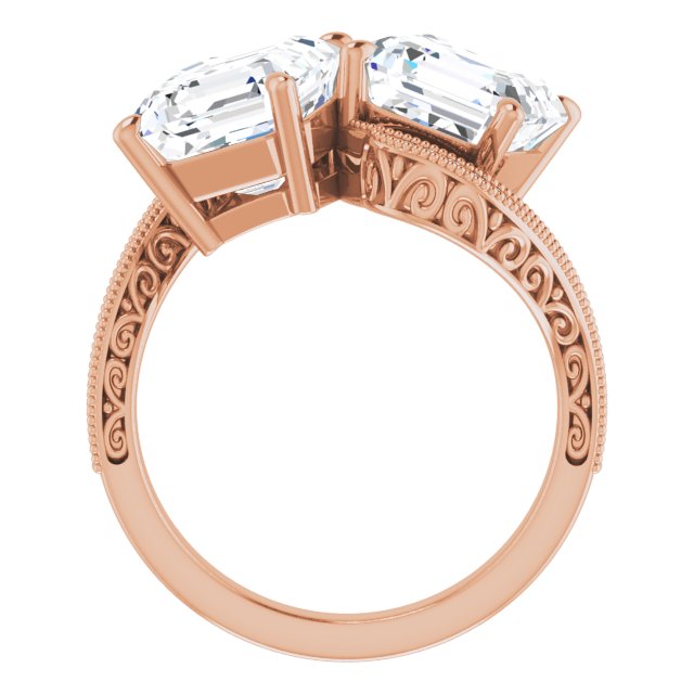 Asscher Engagement Ring Mounting