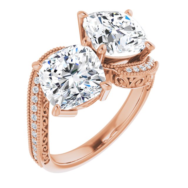 Cushion Engagement Ring Mounting