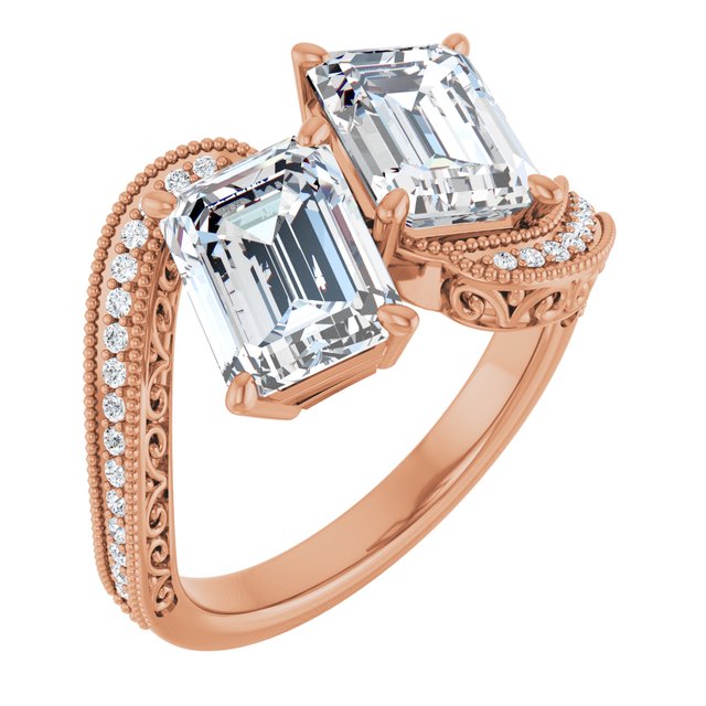 Emerald Engagement Ring Mounting