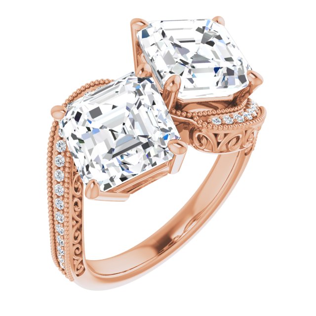 Asscher Engagement Ring Mounting