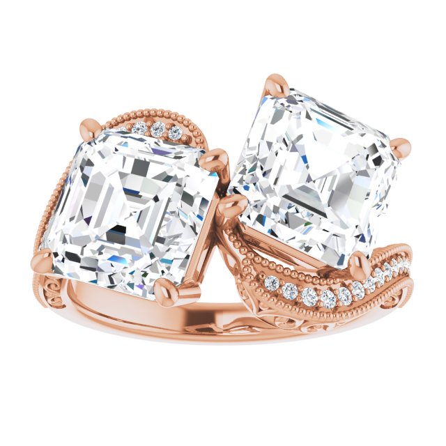 Asscher Engagement Ring Mounting