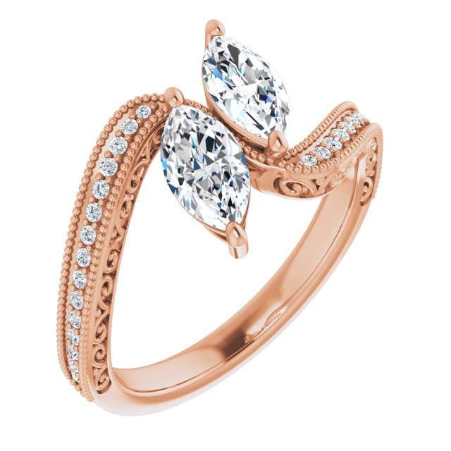 Marquise Engagement Ring Mounting