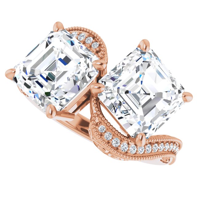 Asscher Engagement Ring Mounting