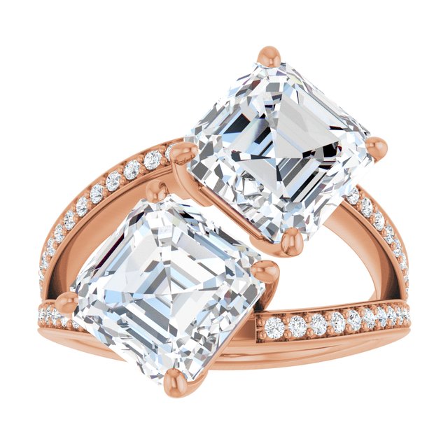 Asscher Engagement Ring Mounting