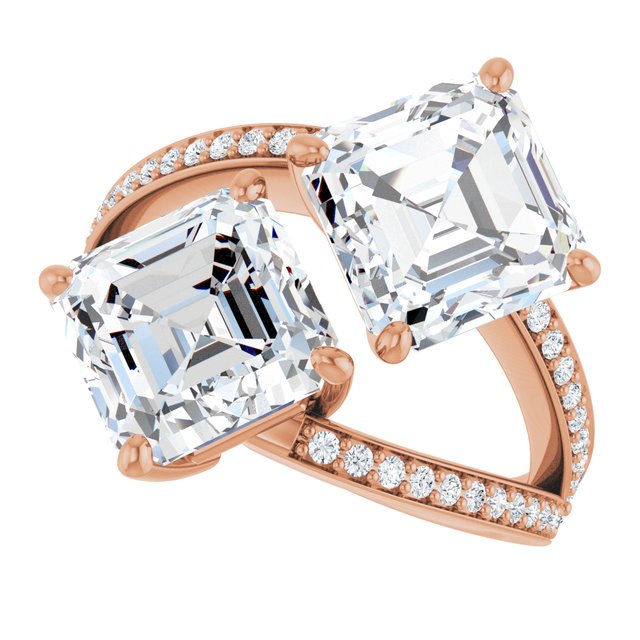 Asscher Engagement Ring Mounting