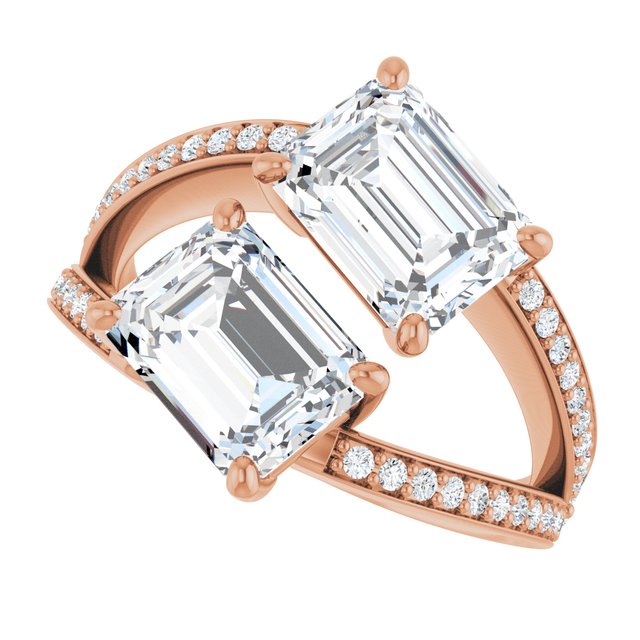 Emerald Engagement Ring Mounting