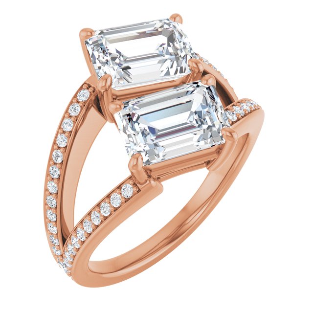 Emerald Engagement Ring Mounting