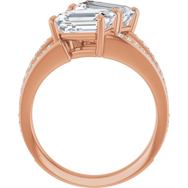 Emerald Engagement Ring Mounting