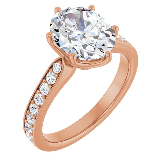 Oval Engagement Ring Mounting