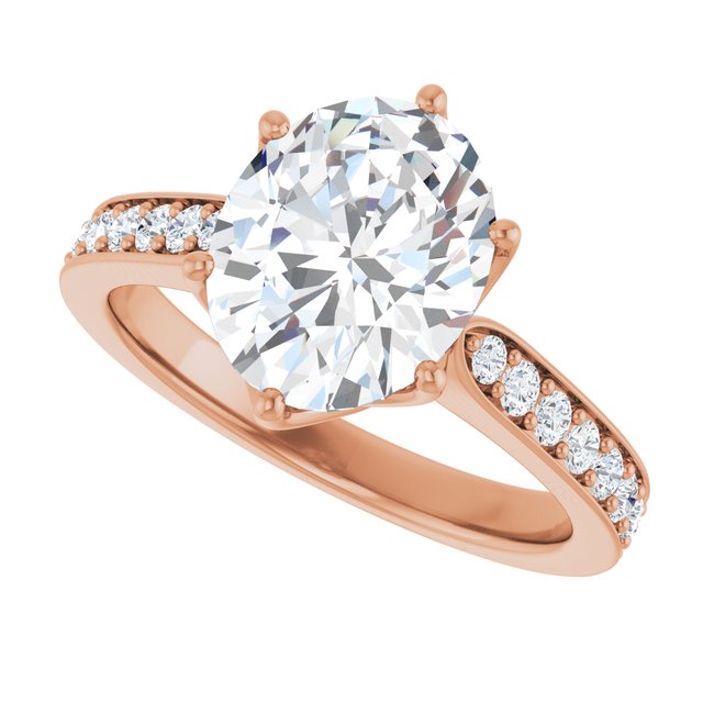 Oval Engagement Ring Mounting