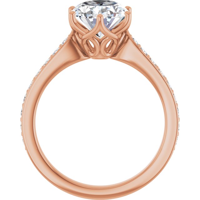 Oval Engagement Ring Mounting