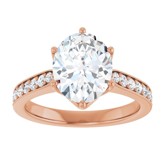 Oval Engagement Ring Mounting