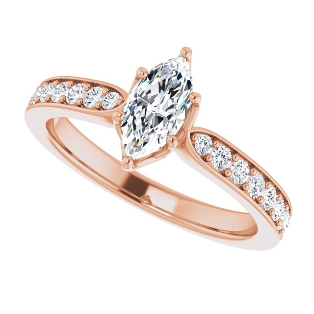 Marquise Engagement Ring Mounting