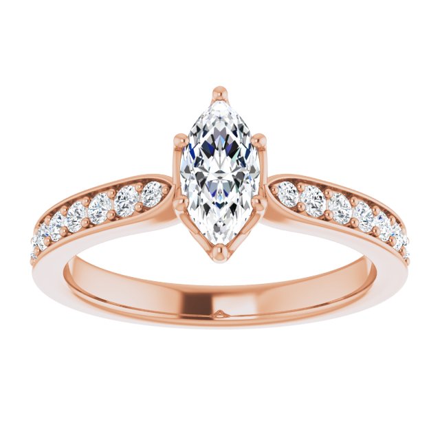 Marquise Engagement Ring Mounting