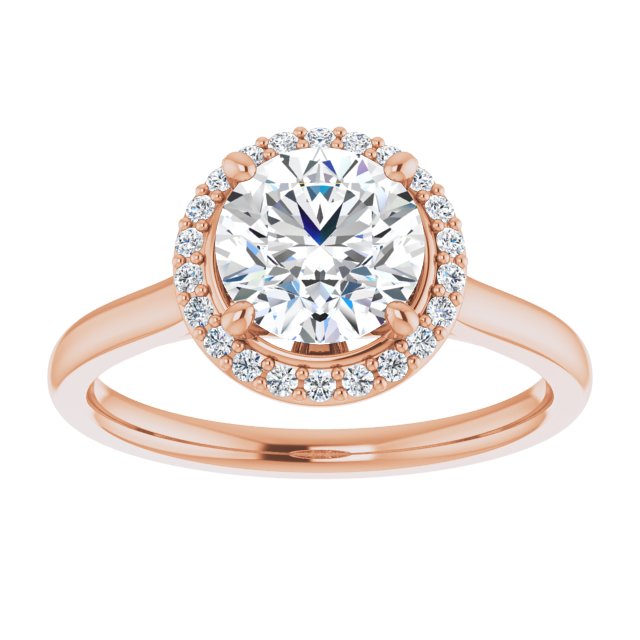 Round Engagement Ring Mounting