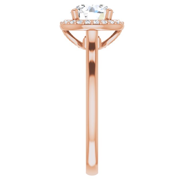 Round Engagement Ring Mounting