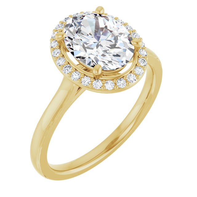 Oval Engagement Ring Mounting