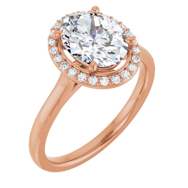 Oval Engagement Ring Mounting