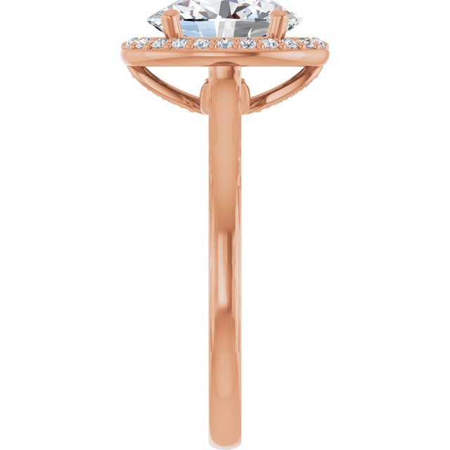 Oval Engagement Ring Mounting