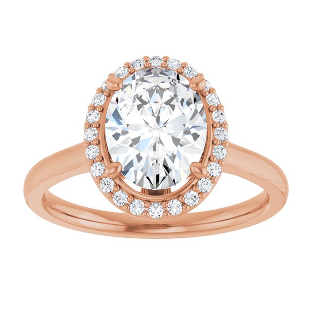 Oval Engagement Ring Mounting