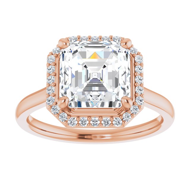 Asscher Engagement Ring Mounting