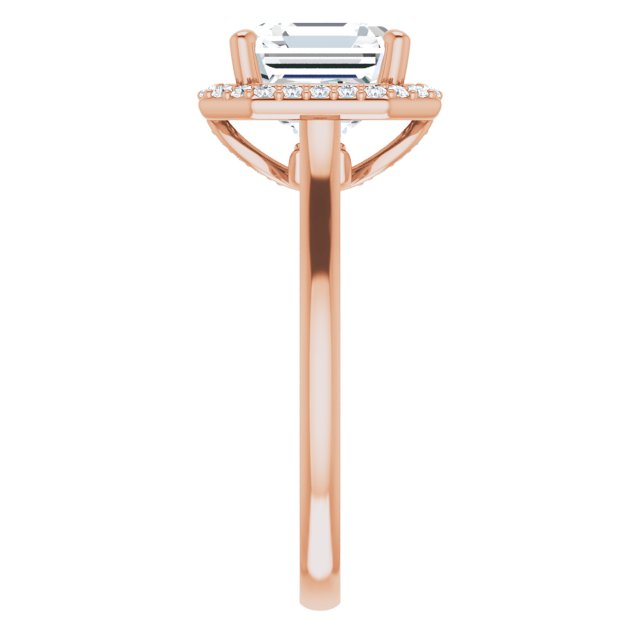 Asscher Engagement Ring Mounting