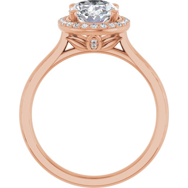 Oval Engagement Ring Mounting