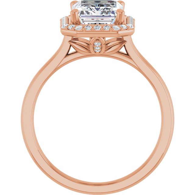 Emerald Engagement Ring Mounting