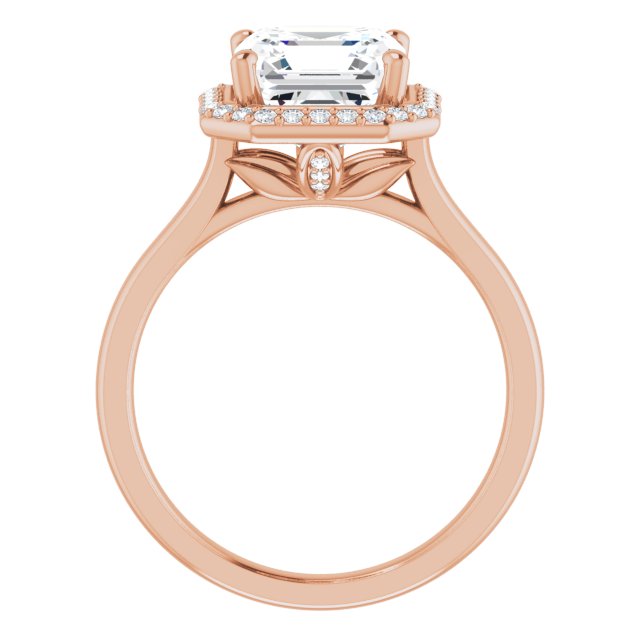 Asscher Engagement Ring Mounting