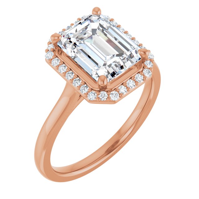 Emerald Engagement Ring Mounting