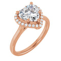 Heart Engagement Ring Mounting