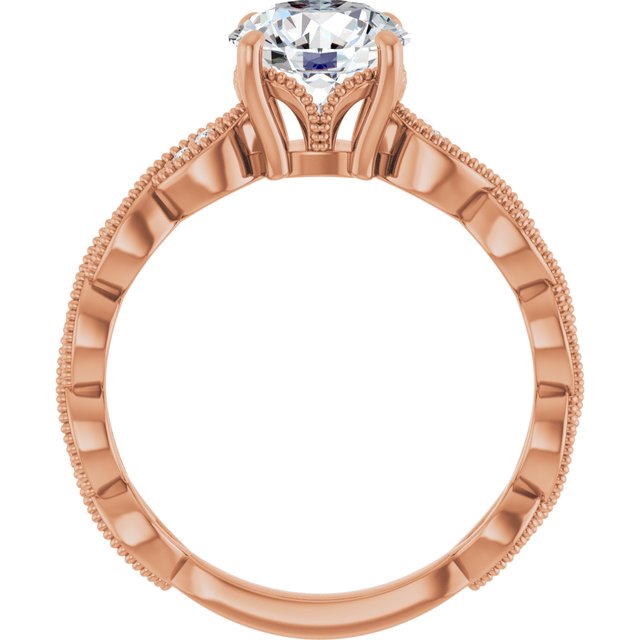 Round Engagement Ring Mounting