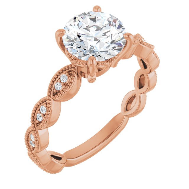 Round Engagement Ring Mounting