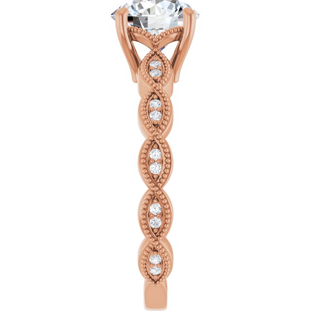 Round Engagement Ring Mounting