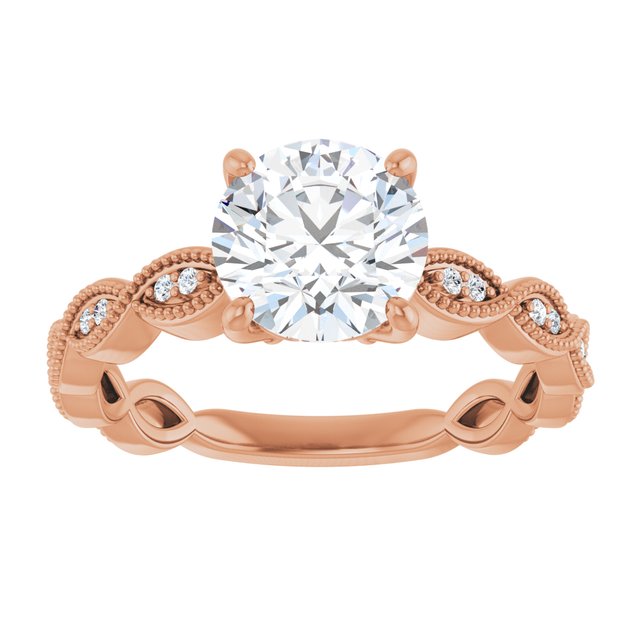 Round Engagement Ring Mounting