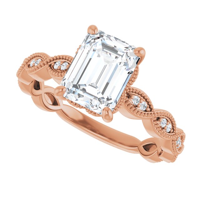 Emerald Engagement Ring Mounting