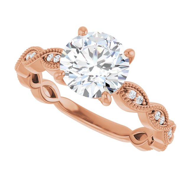Round Engagement Ring Mounting