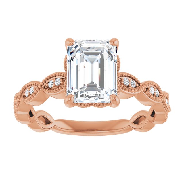 Emerald Engagement Ring Mounting