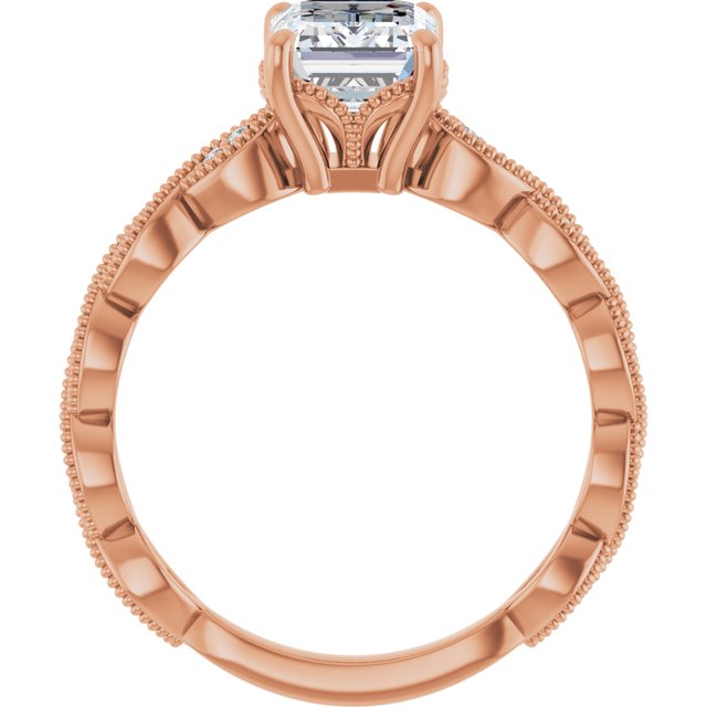 Emerald Engagement Ring Mounting