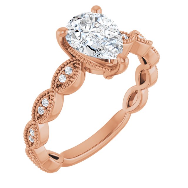 Pear Engagement Ring Mounting