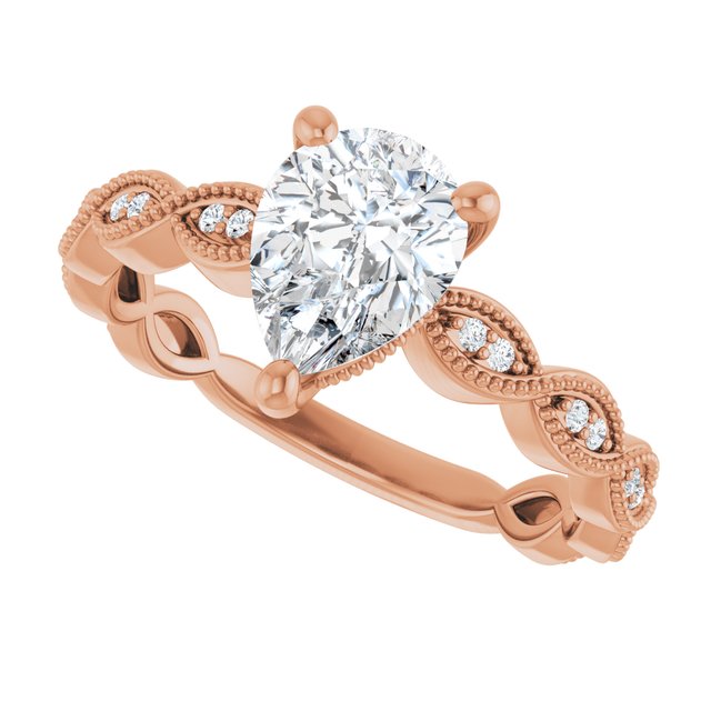 Pear Engagement Ring Mounting