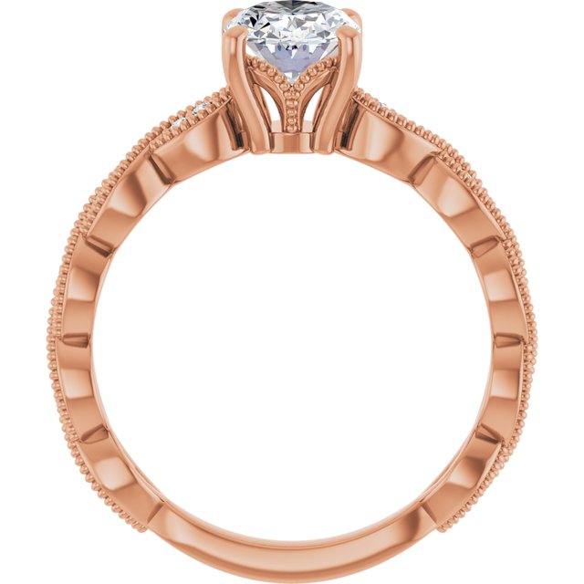 Oval Engagement Ring Mounting