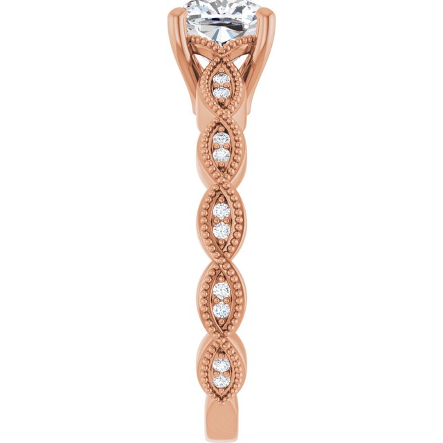 Cushion Engagement Ring Mounting