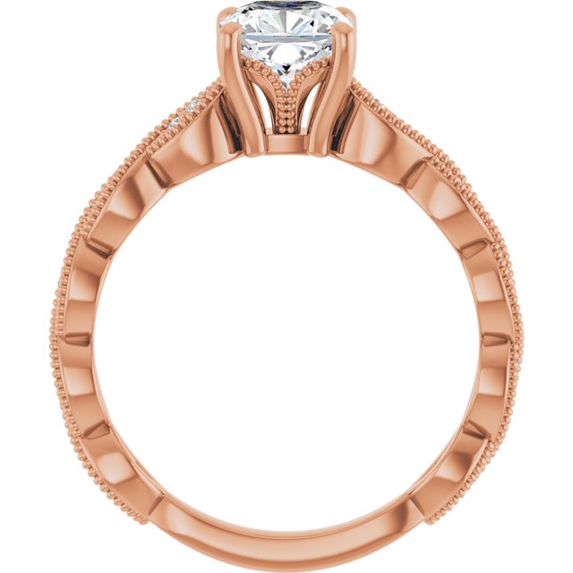 Cushion Engagement Ring Mounting