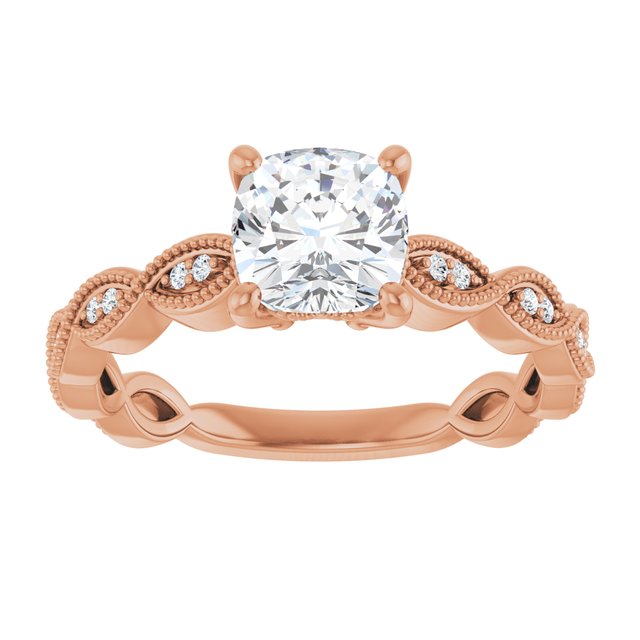 Cushion Engagement Ring Mounting